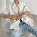 Short Sleeve Casual Blazer