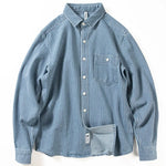 Casual Retro Loose Vertical Striped Shirt