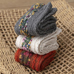 Winter Retro Ethnic Cute Floral Socks