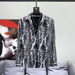 Retro Leopard Print Loose Casual Shirt