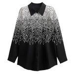 Vintage Casual Printed Lapel Shirt