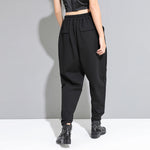High-waisted Spliced casual Harem Pants