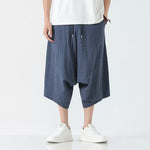 Stripe Lantern-shaped Loose-fitting Low-cut Baggy Pants