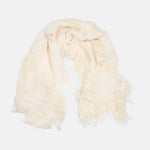 Distressed Shawl Tassel Scarf