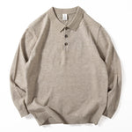 POLO Collar Loose Casual Warm Knit Sweater