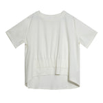 Loose Irregular Pleated Thin T-shirt
