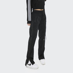 Zipper Strip Straight Casual Pants