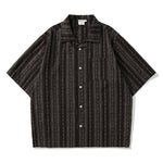 Retro Linen Striped Shirt