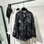 Micro-sheer Loose Casual Shirt