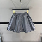Elastic Waist Striped Casual Skirt