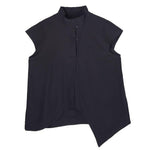 Women's Irregular Stand-up Collar Casual Shirt