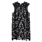 French Retro Hollow Lace Cover-up Dress