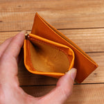 Ultra-thin Mini Leather Coin Purse Card Holder