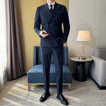 Double-breasted Casual Suit Jacket