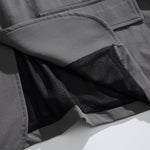Loose-fitting Curved Lapel Blazer