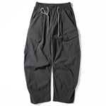 Multi-pocket Loose Curved Trousers