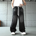 Retro Straight Wide-leg Jeans