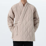 Cross-collar Loose Quilted Coat