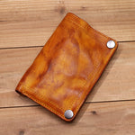 Retro Handmade Leather Wallet Multi Card Slots Wallet
