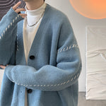 Solid Button Knit Coat