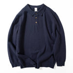 POLO Collar Loose Casual Warm Knit Sweater