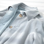 Loose-fitting Long Raglan Sleeve Trench Coat