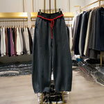 Color-blocked Loose Sweatpants