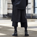 Loose Cropped Culottes Multi-layer Hakama Pants