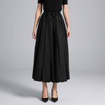 High Waist Drawstring Casual A-line Skirt