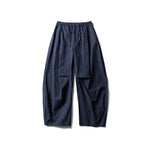 Solid Color Loose Lace-up Casual Pants