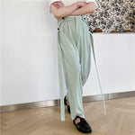 Ribbon Wide-leg Pants