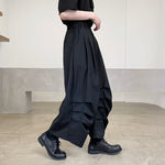Pleated Design Wide-leg Pants