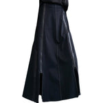 Irregular Multi-zipper Panel Skirt