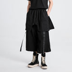 Ribbon Fake Two-piece Straight Casual Pants