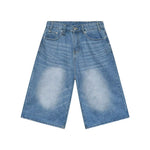 Summer Retro Blue Denim Shorts