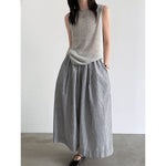 Striped Casual Loose Wide-leg Pants