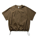 Quick-Drying Crew Neck T-Shirt with Drawstring