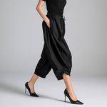 Women's Casual Pleated Wide-Leg Pants