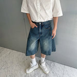 American Retro Washed Casual Wide-leg Scimitar Pants