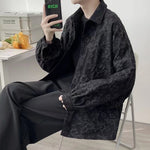 Embossed Embossed Long Sleeve Shirt