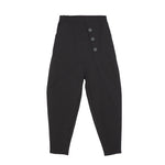 High-waisted Spliced casual Harem Pants