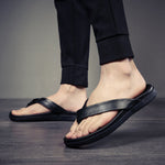 Summer Leather Non-slip Flip Flops