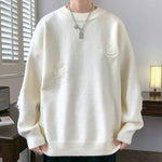 Retro Lazy Crew Neck Sweater