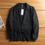 American Retro Casual Linen Blazer