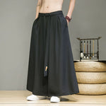 Loose Casual Strappy Straight Trousers