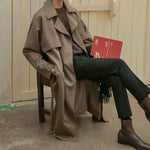 Double-breasted Mid-length Trench Coat