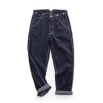 Men's Striped Loose  Jeans