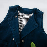Retro Washed Pure Cotton Corduroy Vest
