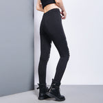 Slim Studded PU Leggings Pants