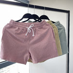 Cotton Striped 3-quarter Casual Shorts